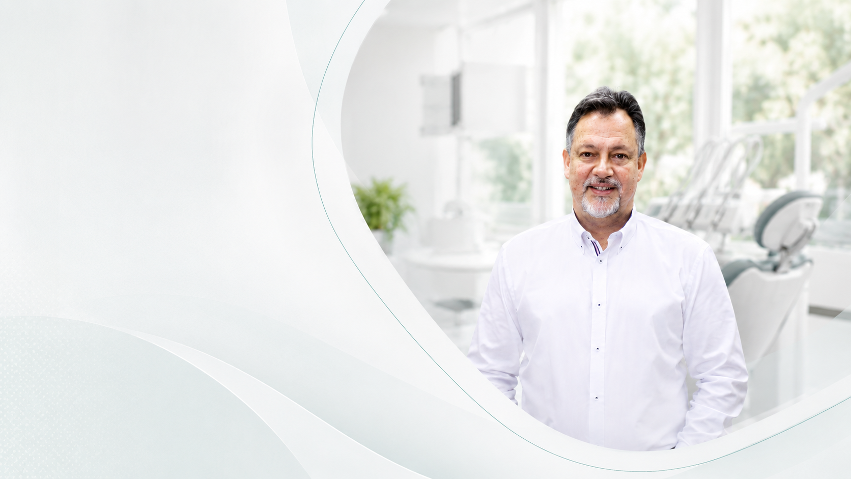 Dr. Marc-Pascal Flückiger em seu consultório no Morumbi
